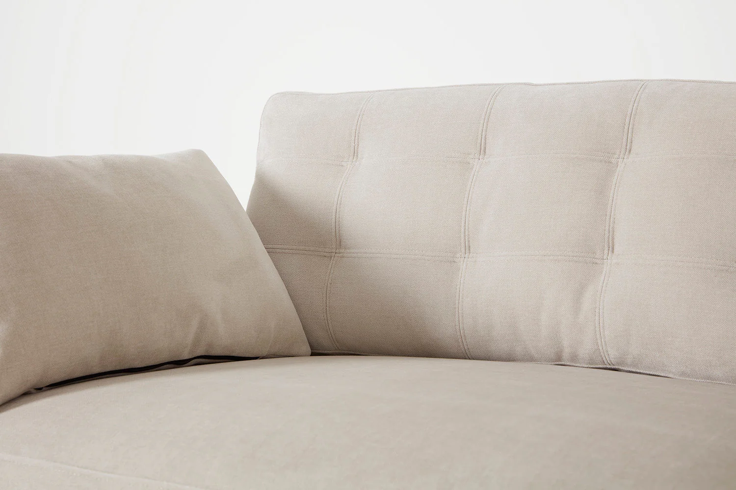 Model 10 3-Seater Sofa with Ottoman, Chalk - Image 7