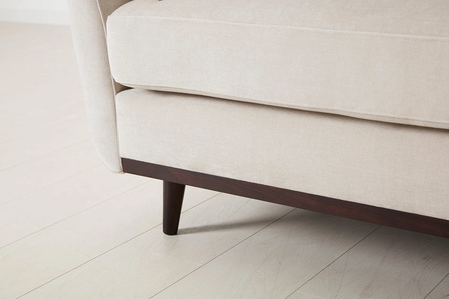 Model 10 3-Seater Sofa with Ottoman, Chalk - Image 8