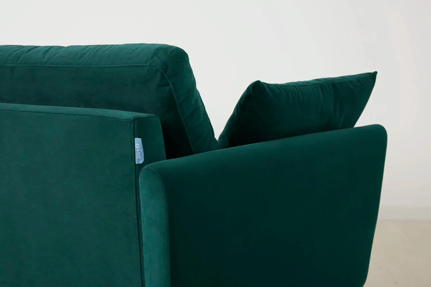 Model 10 3-Seater Sofa with Ottoman, Kingfisher - Image 7