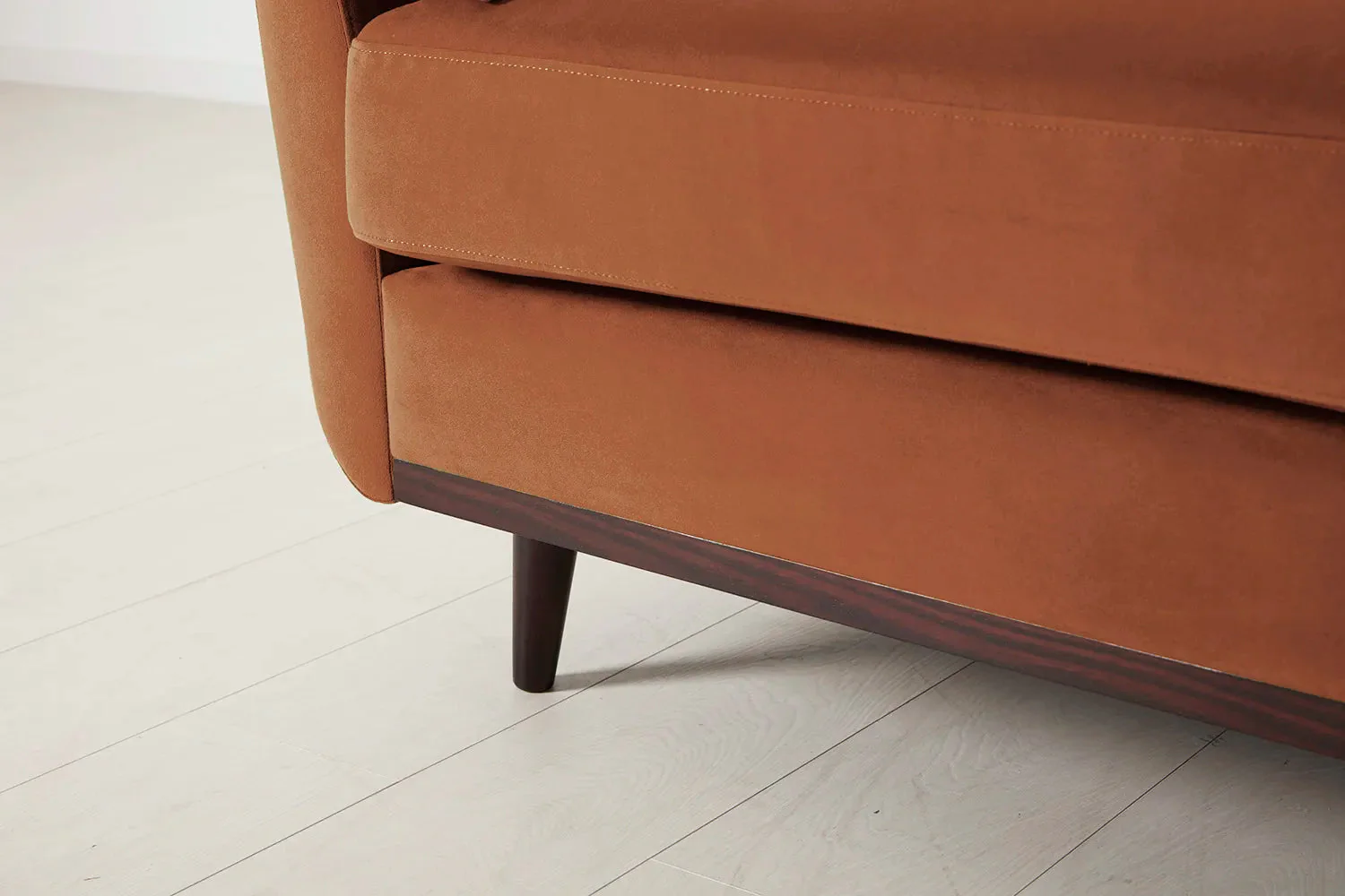 Model 10 3-Seater Sofa with Ottoman, Umber - Image 8