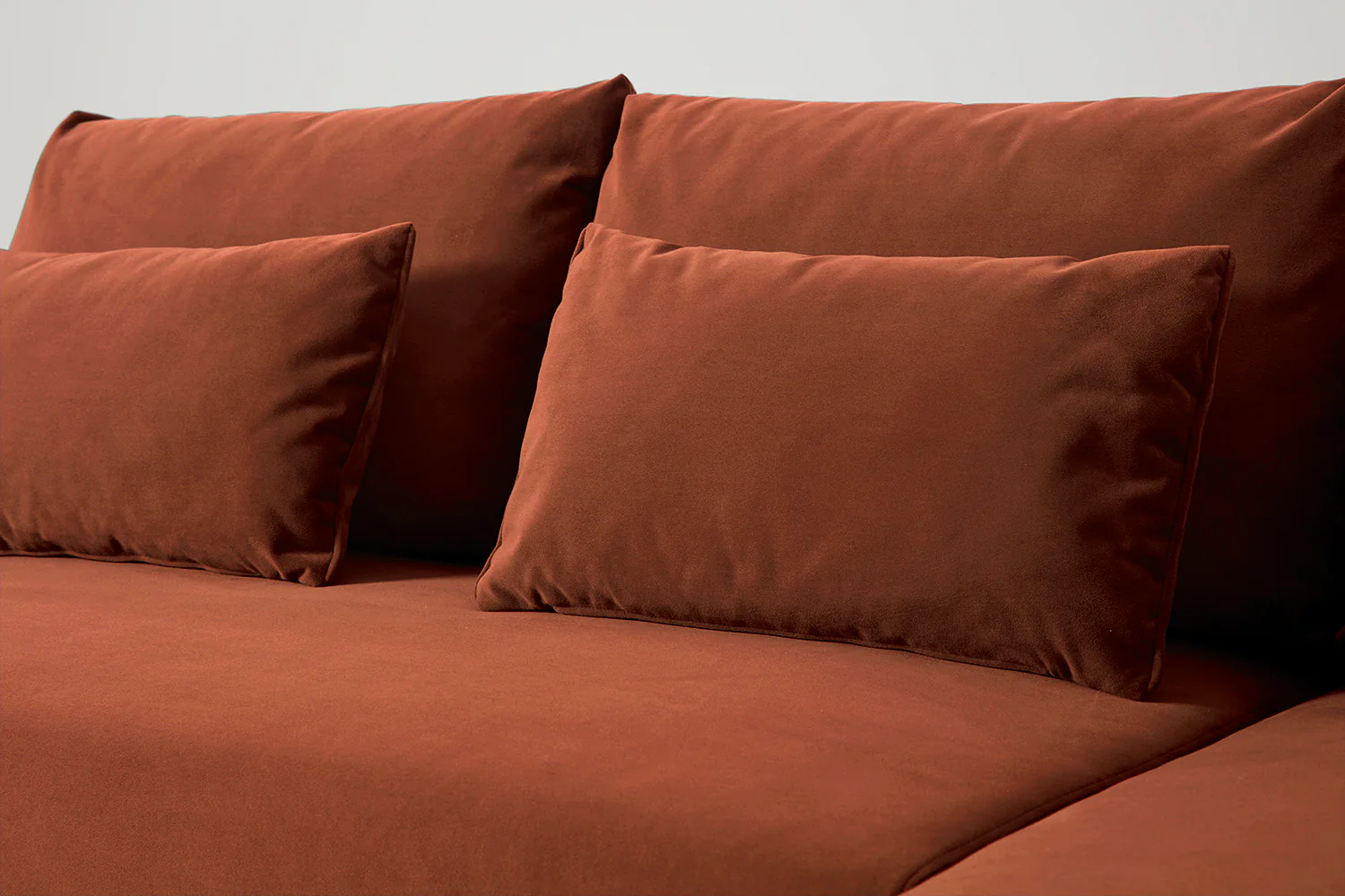Model 12 Sofa Bed with Storage 3 Seater Left Chaise, Brick - Image 18