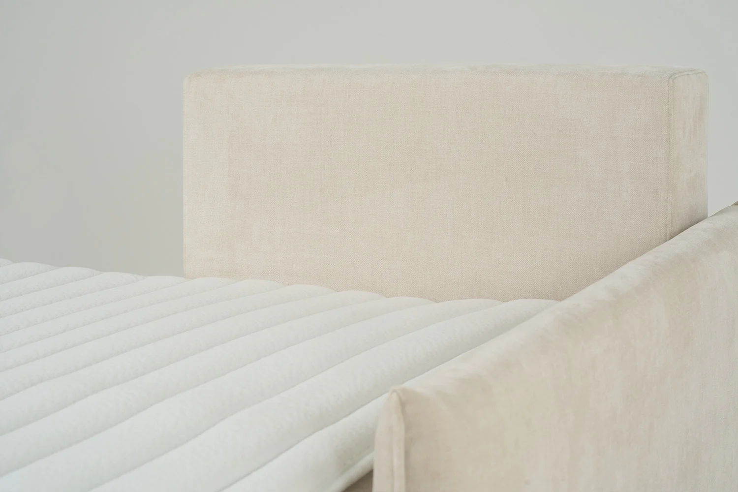 Model 12 Sofa Bed with Storage 3 Seater Left Chaise, Chalk - Image 13