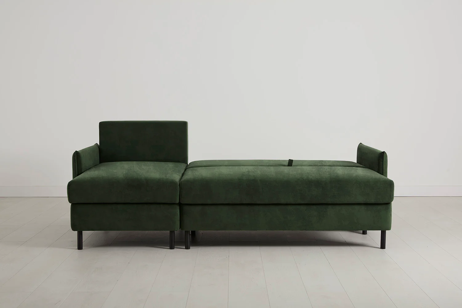 Model 12 Sofa Bed with Storage 3 Seater Left Chaise, Conifer - Image 8