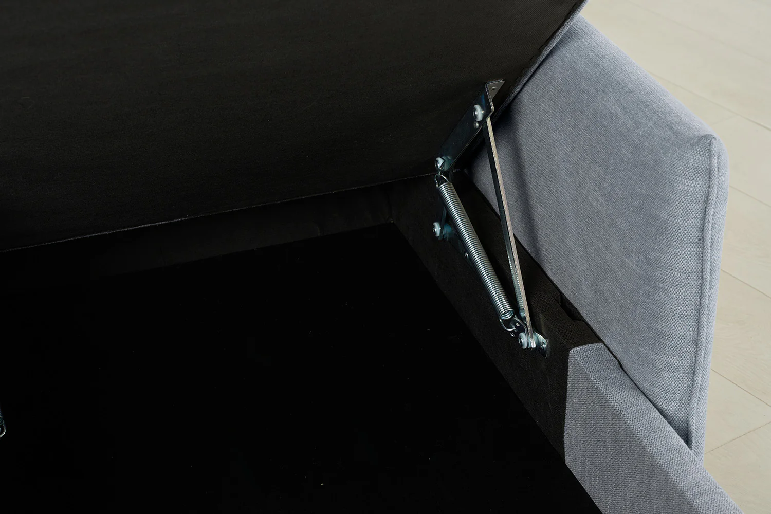 Model 12 Sofa Bed with Storage 3 Seater Left Chaise, Seaglass - Image 14