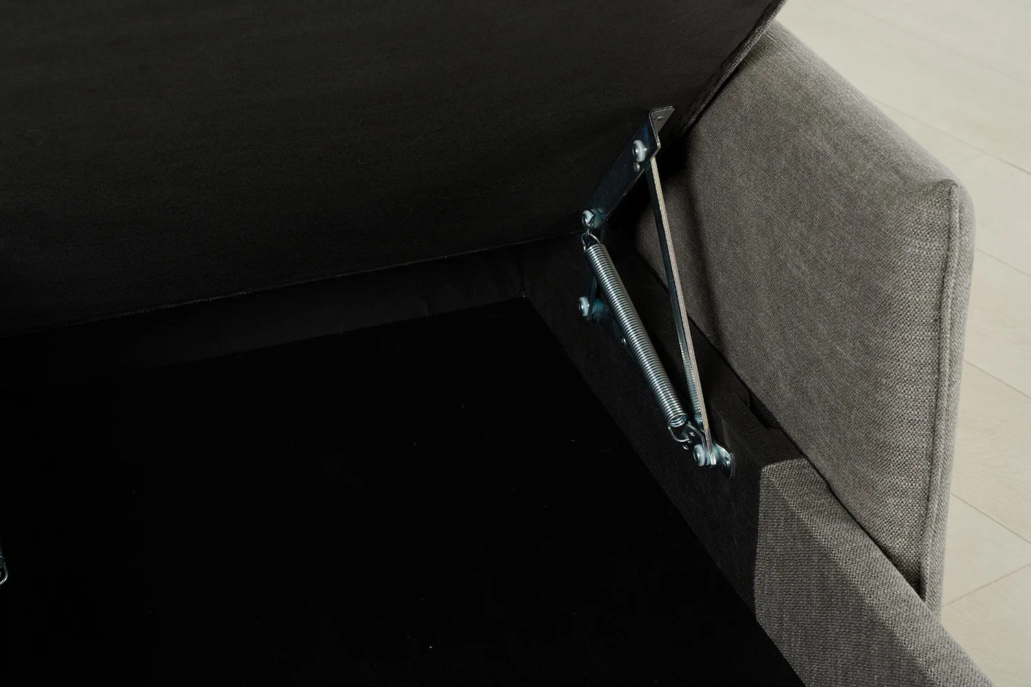 Model 12 Sofa Bed with Storage 3 Seater Left Chaise, Shadow - Image 15