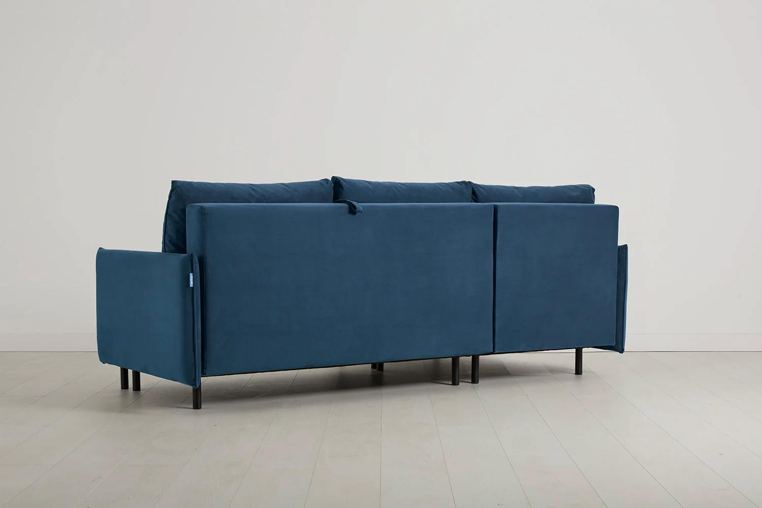 Model 12 Sofa Bed with Storage 3 Seater Left Chaise, Teal - Image 6