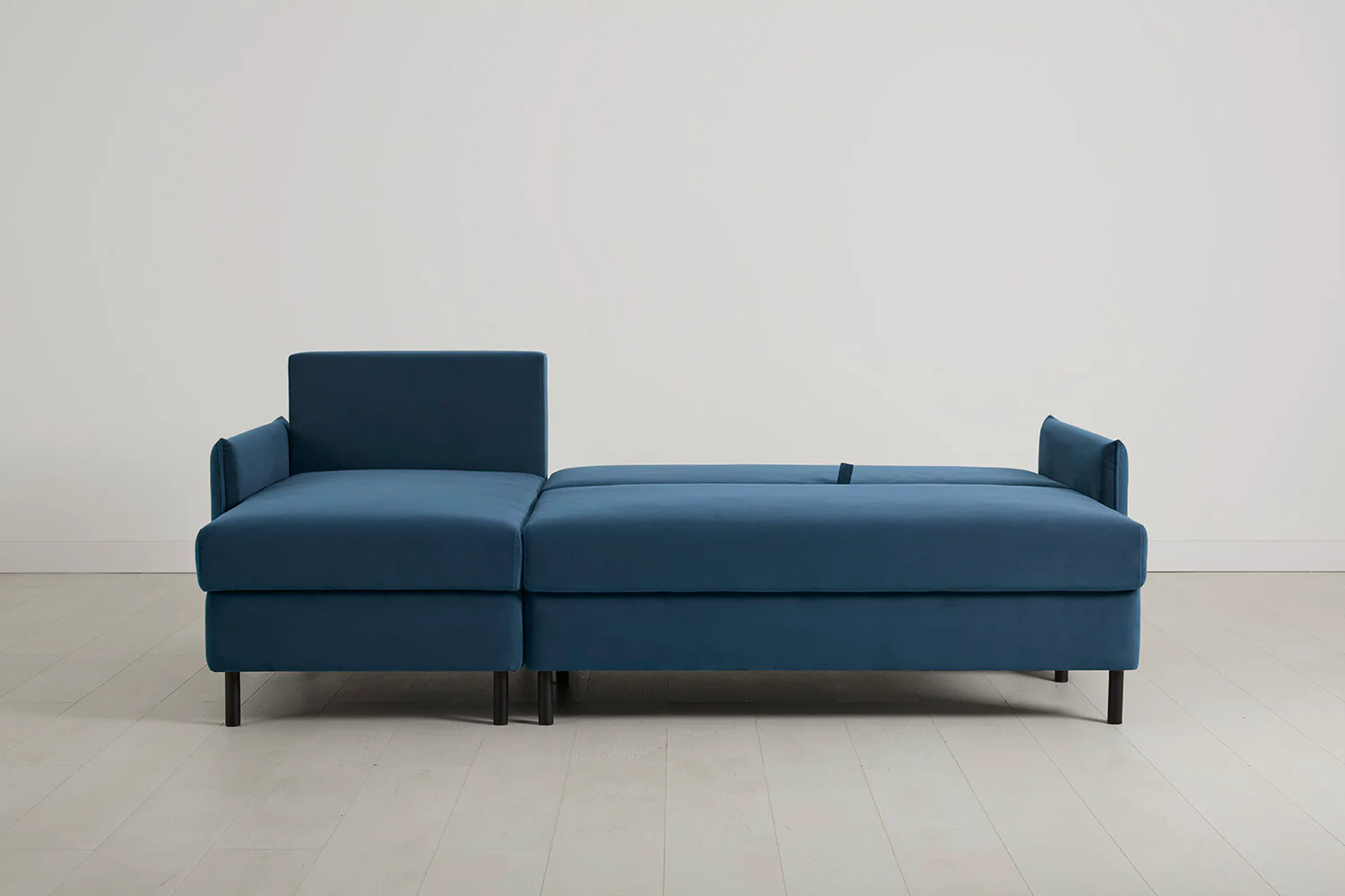 Model 12 Sofa Bed with Storage 3 Seater Left Chaise, Teal - Image 7