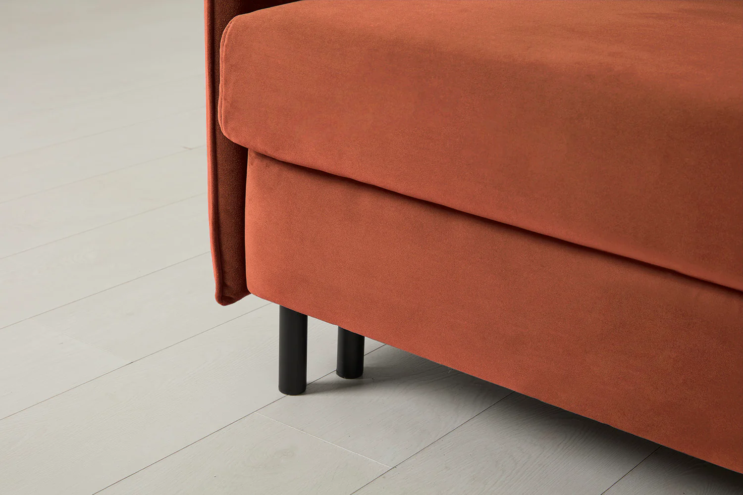 Model 12 Sofa Bed with Storage 3 Seater Right Chaise, Brick - Image 20