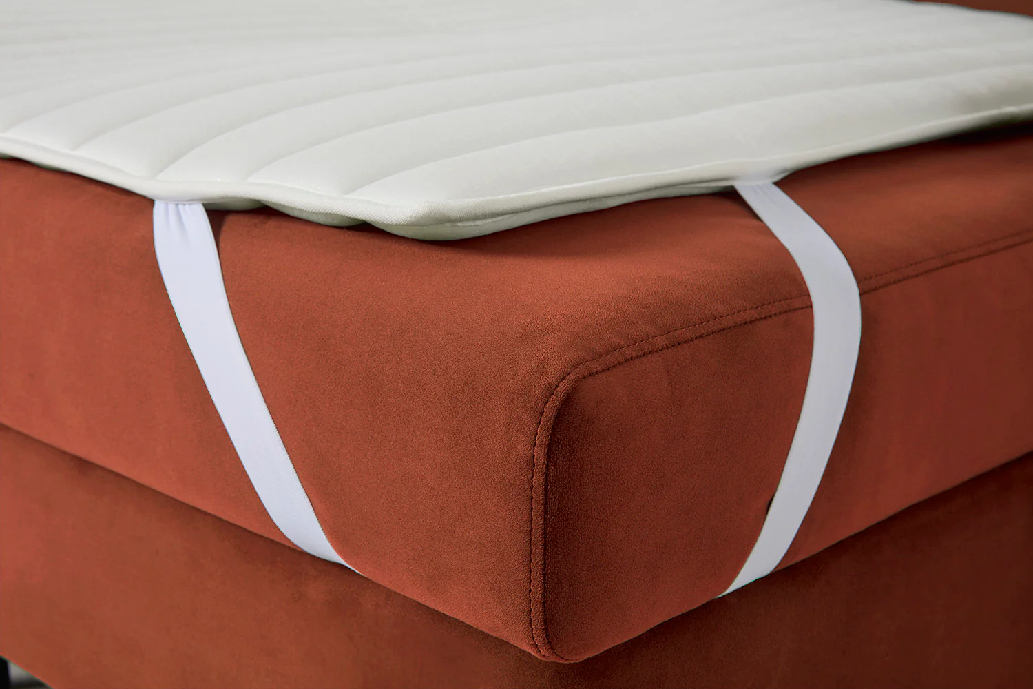 Model 12 Sofa Bed with Storage 3 Seater Right Chaise, Brick - Image 22