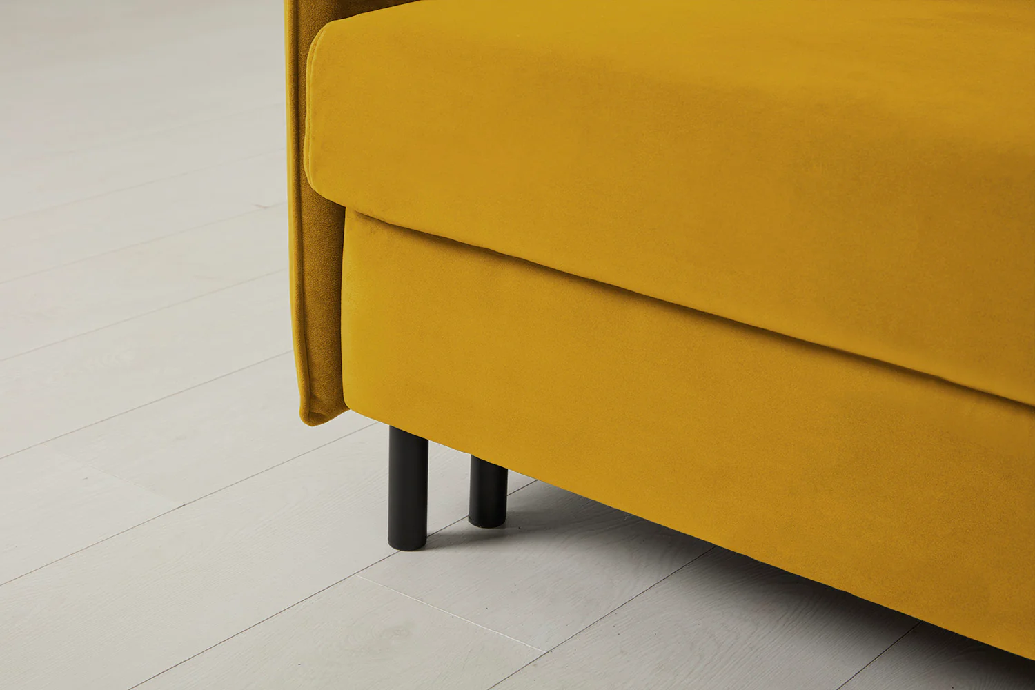 Model 12 Sofa Bed with Storage 3 Seater Right Chaise, Mustard - Image 18