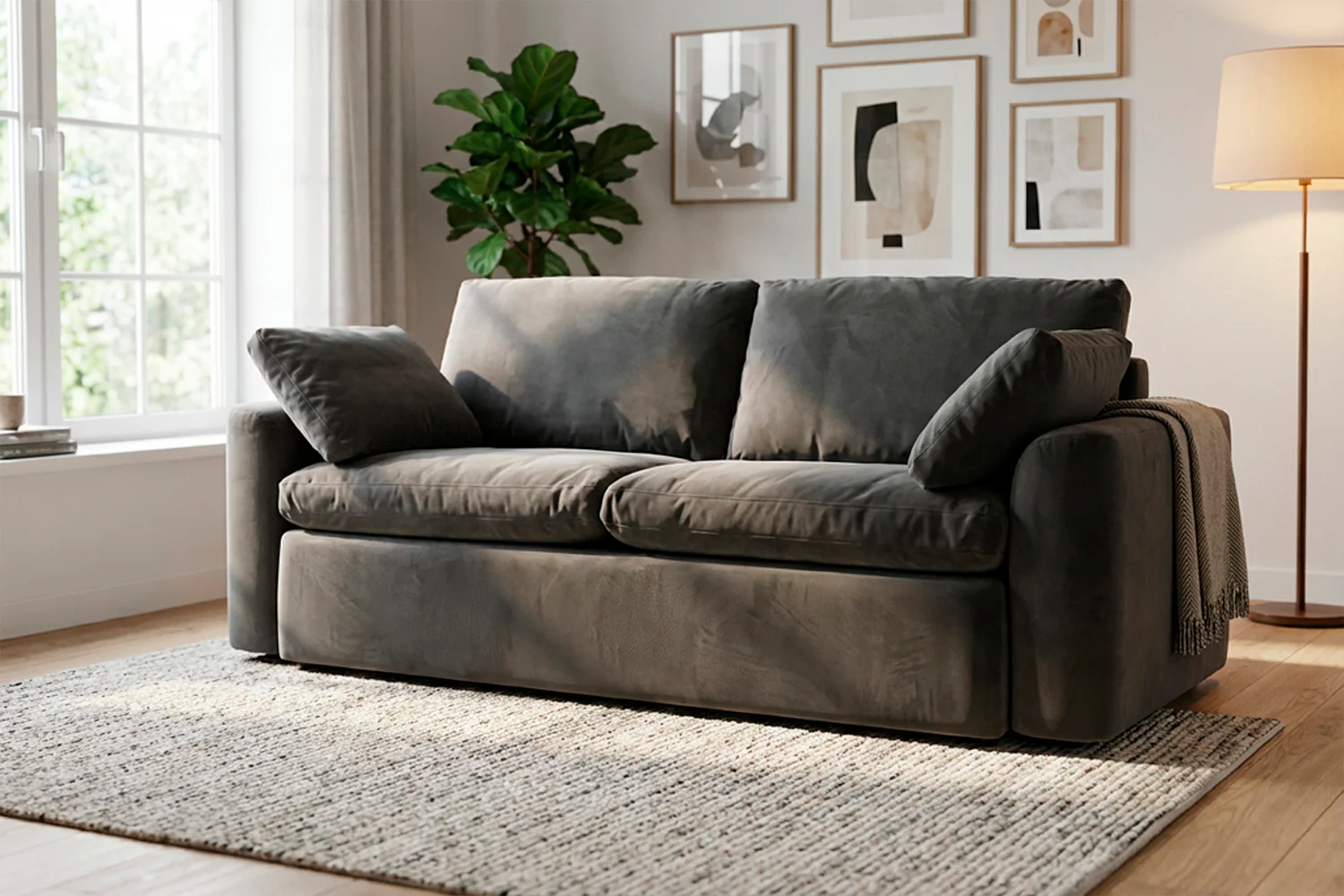 Model 13 2-Seater Sofa, Elephant - Image 2