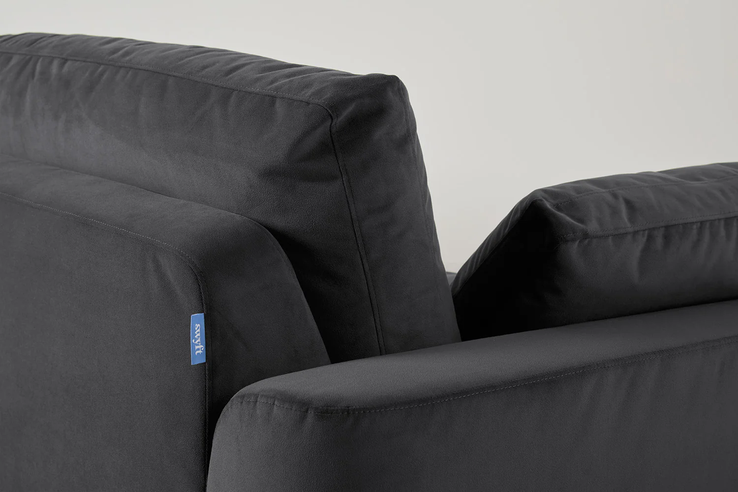 Model 13 2-Seater Right Chaise Sofa, Charcoal - Image 5