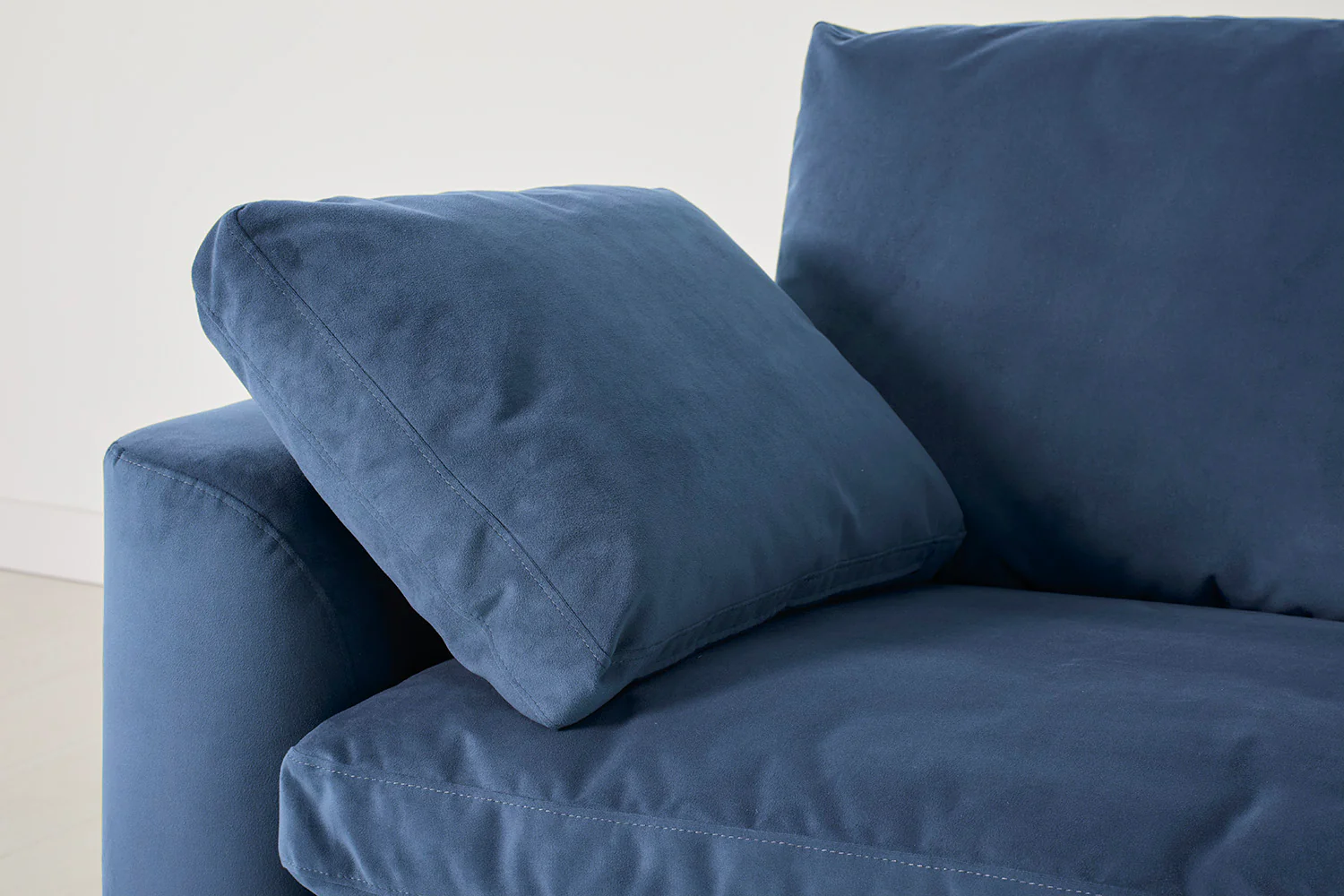 Model 13 2-Seater Right Chaise Sofa, Teal - Image 4