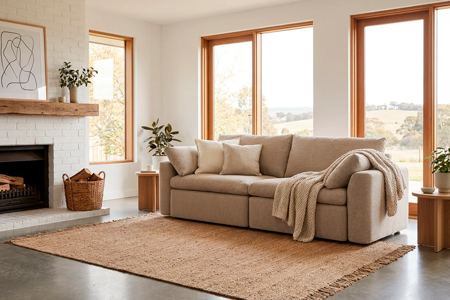 Model 13 3-Seater Sofa, Pumice - Image 2