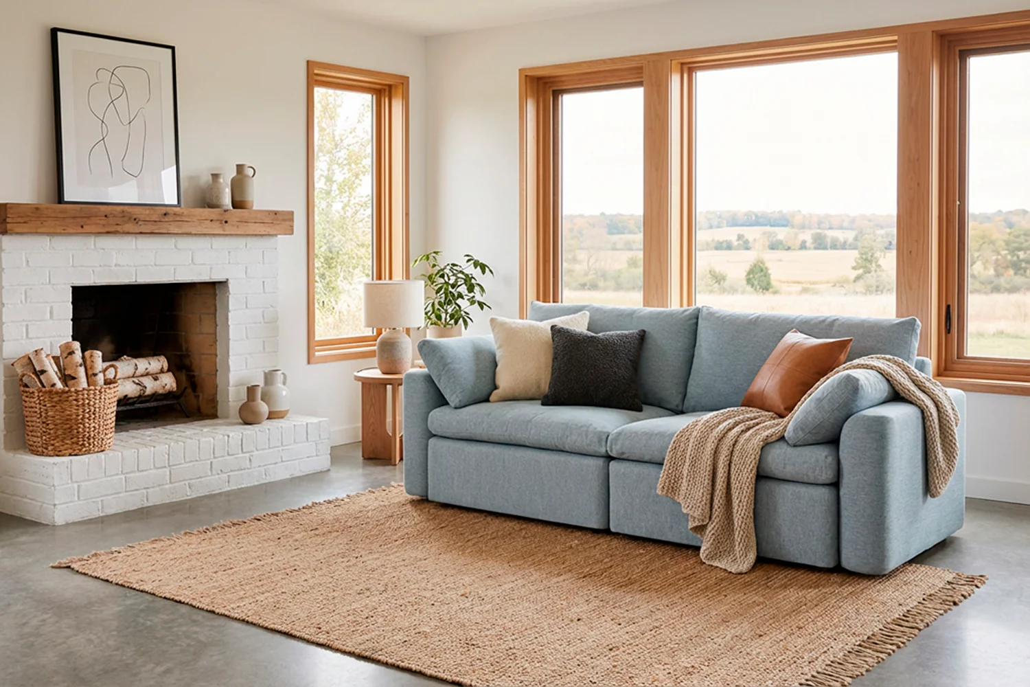 Model 13 3-Seater Sofa, Seaglass - Image 2