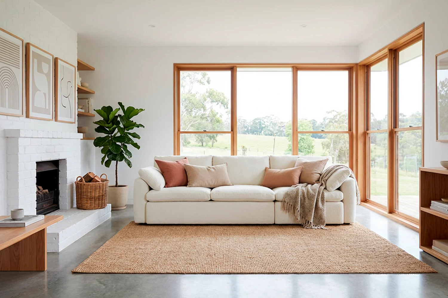 Model 13 4-Seater Sofa, Ivory - Image 2