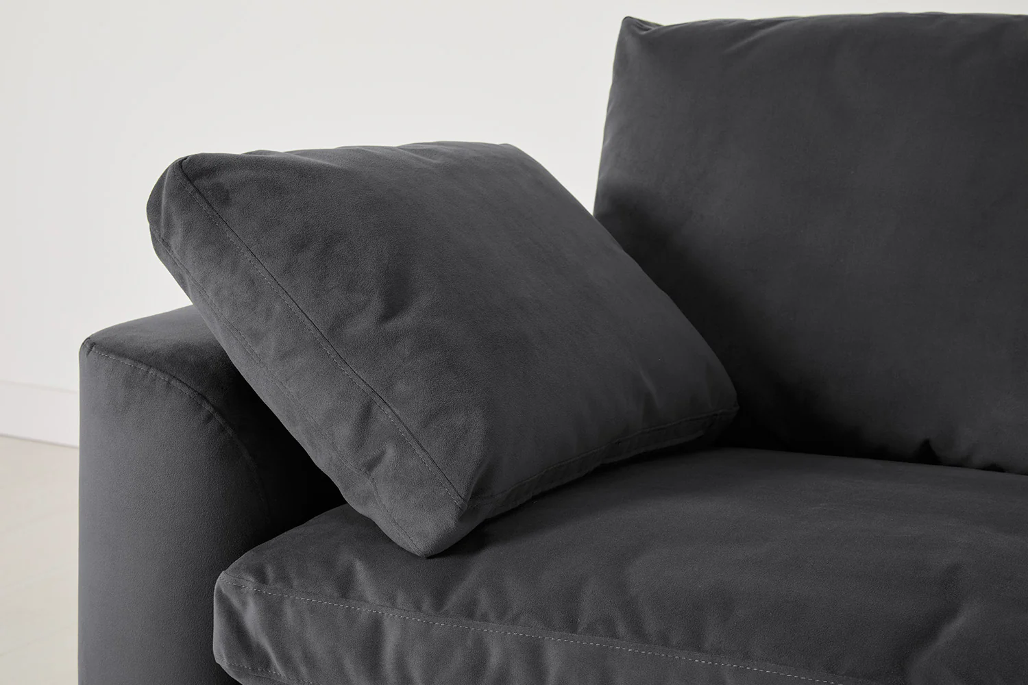 Model 13 Large Corner Sofa, Charcoal - Image 4