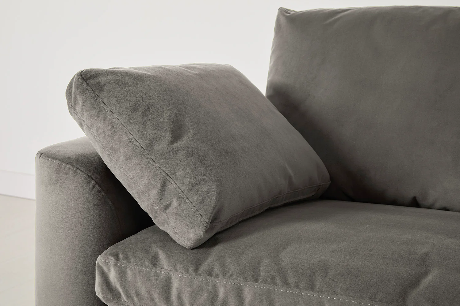 Model 13 4-Seater Sofa with Ottoman, Elephant - Image 4