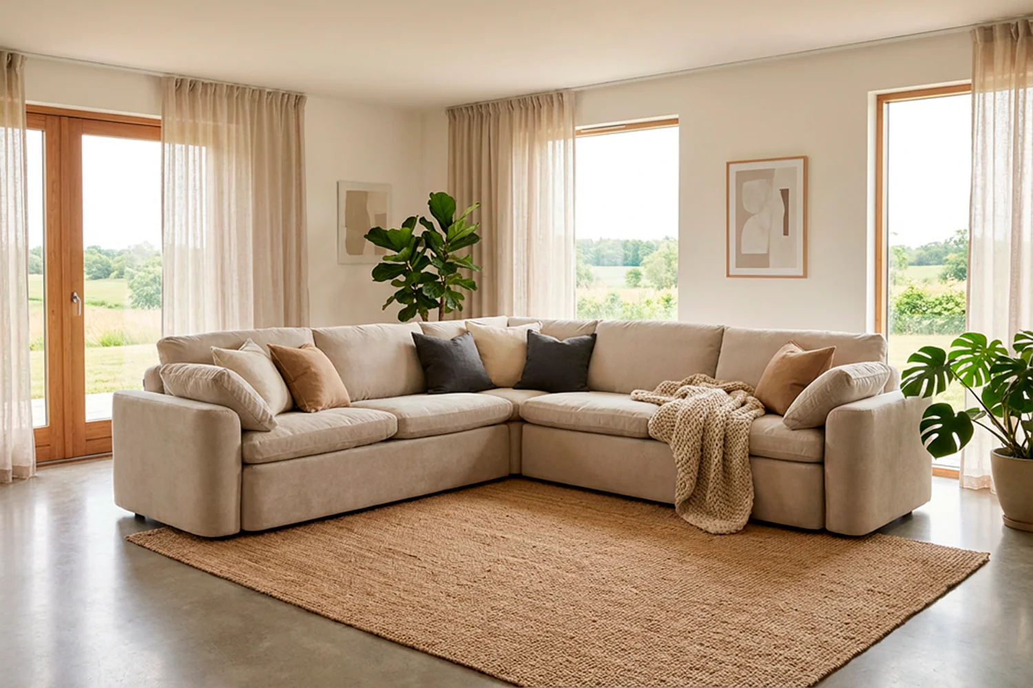 Model 13 Corner Sofa, Chalk - Image 2
