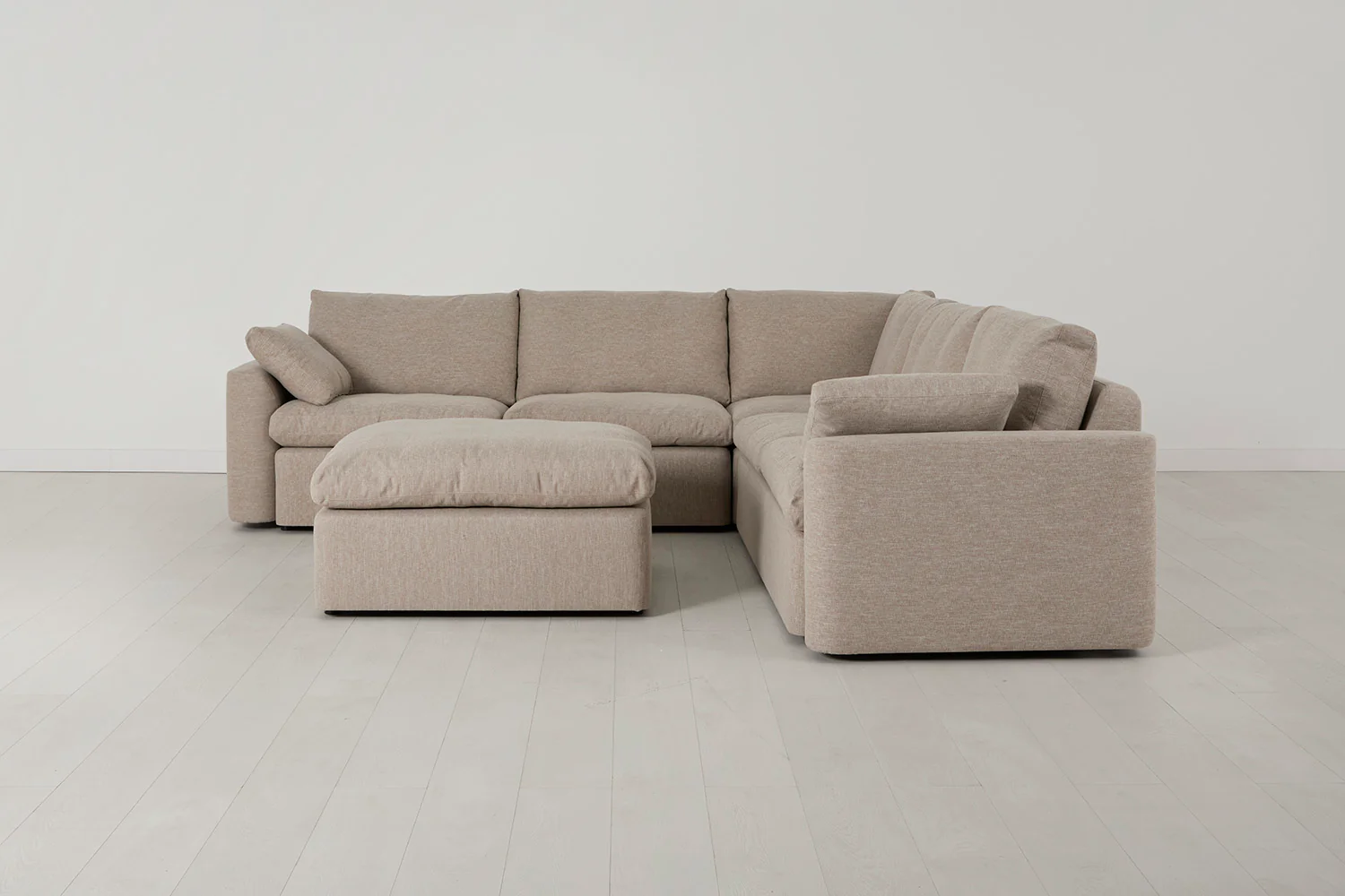 Model 13 Corner Sofa with Ottoman, Pumice - Image 2