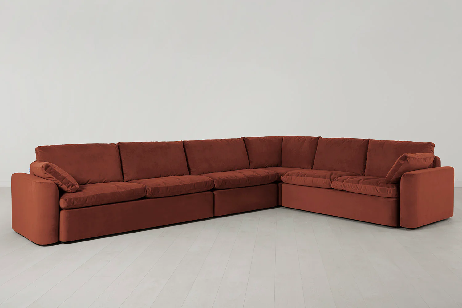 Model 13 Large Corner Sofa, Brick