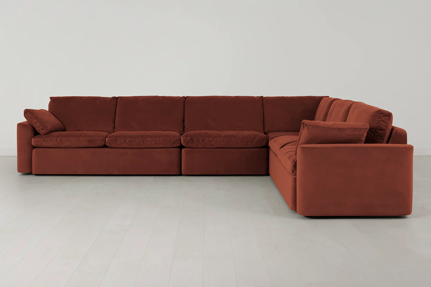 Model 13 Large Corner Sofa, Brick - Image 2