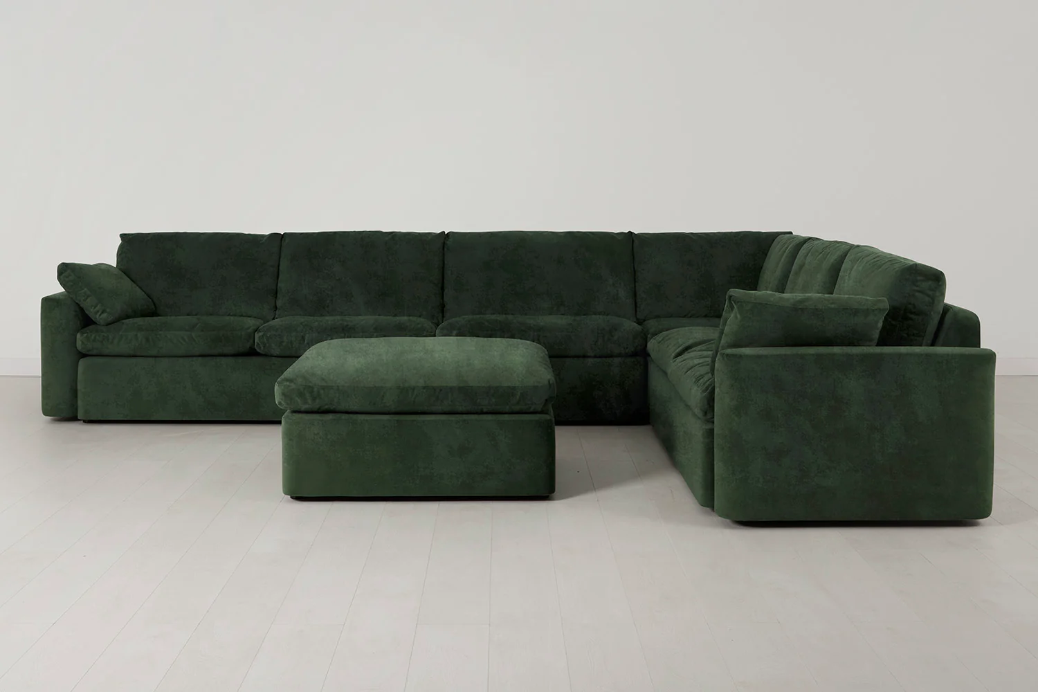 Model 13 Large Corner Sofa with Ottoman, Conifer - Image 2