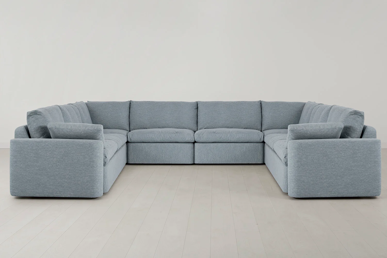 Model 13 U Shaped Sofa, Seaglass