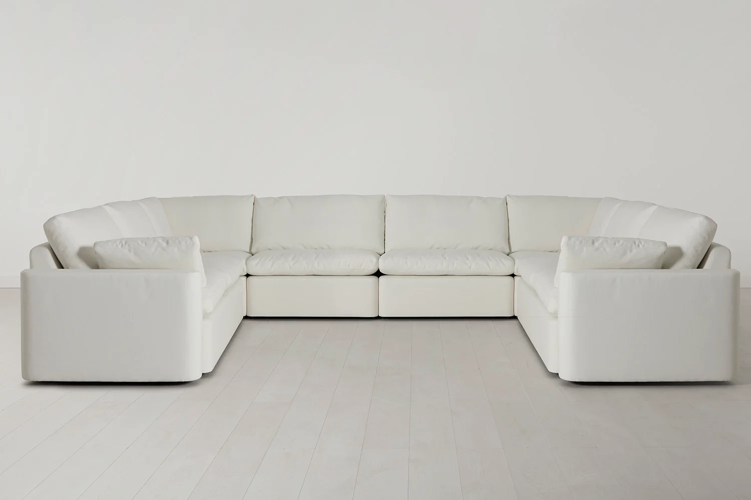 Model 13 U Shaped Sofa, White