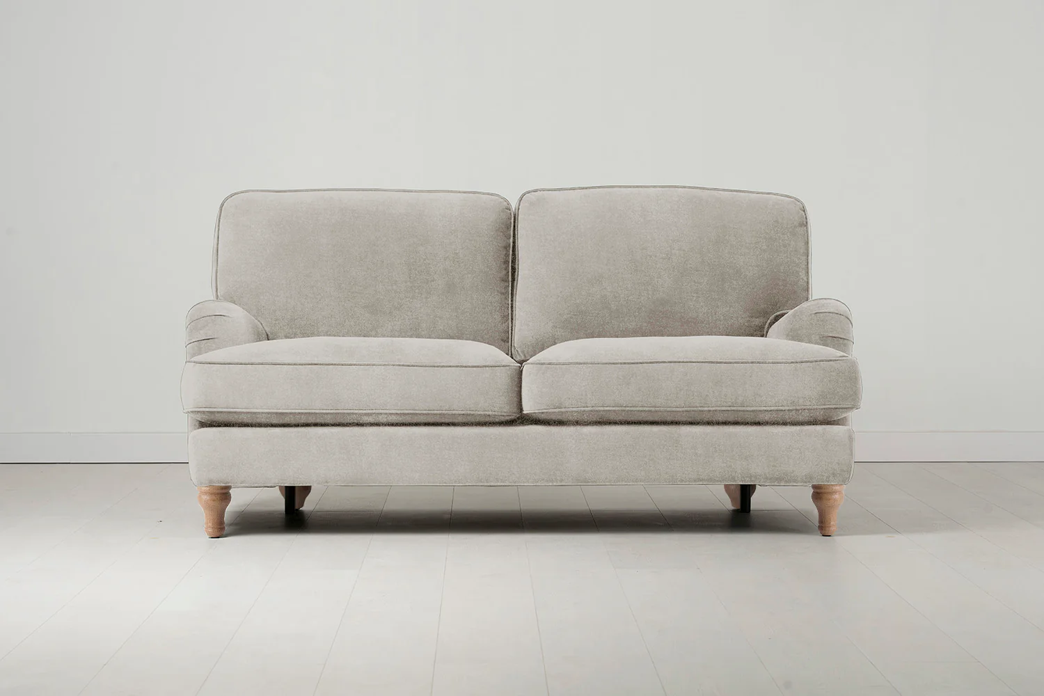 Model 15 2 Seater Sofa, Oak / Chalk