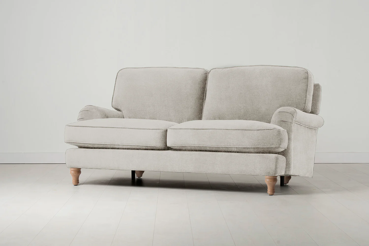 Model 15 2 Seater Sofa, Oak / Chalk - Image 2