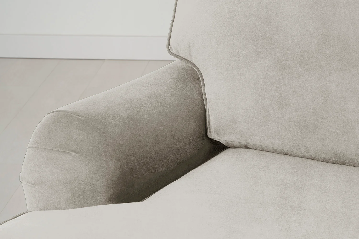 Model 15 2 Seater Sofa, Oak / Chalk - Image 5