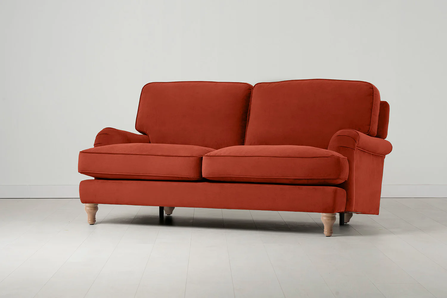 Model 15 2 Seater Sofa, Oak / Paprika - Image 2