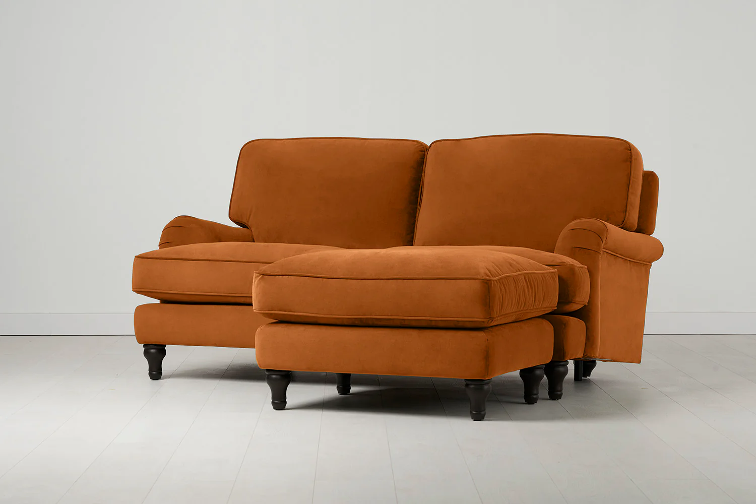 Model 15 2 Seater Sofa with Ottoman, Bronze - Image 2