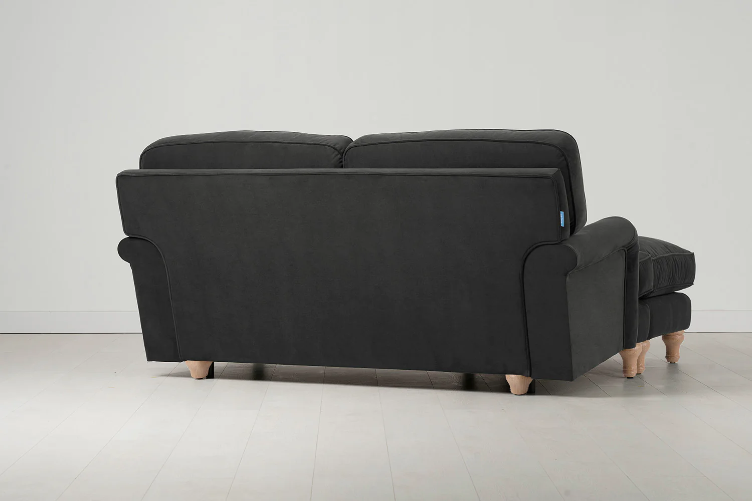 Model 15 2 Seater Sofa with Ottoman, Oak / Charcoal - Image 3