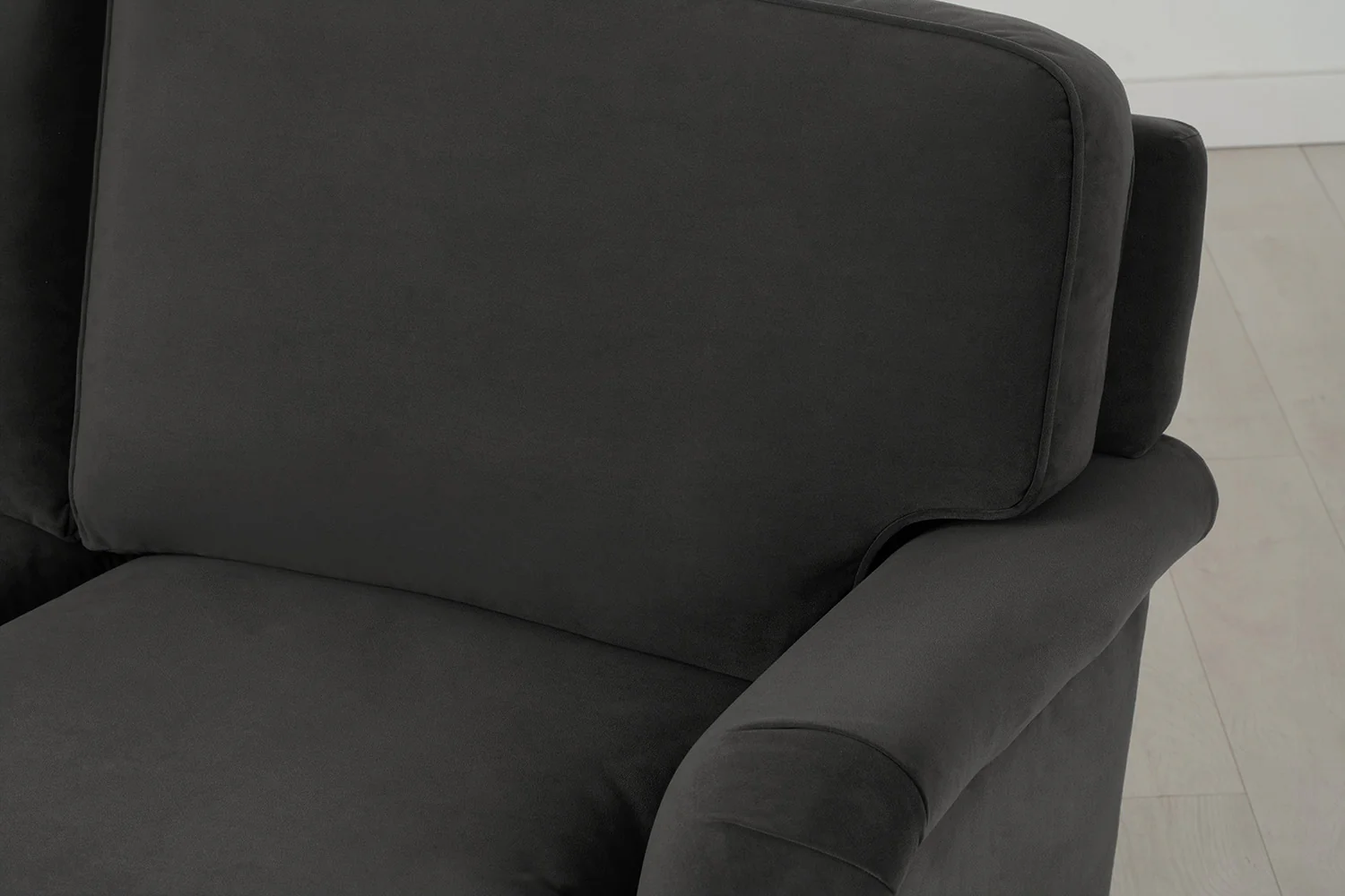 Model 15 2 Seater Sofa with Ottoman, Charcoal - Image 5