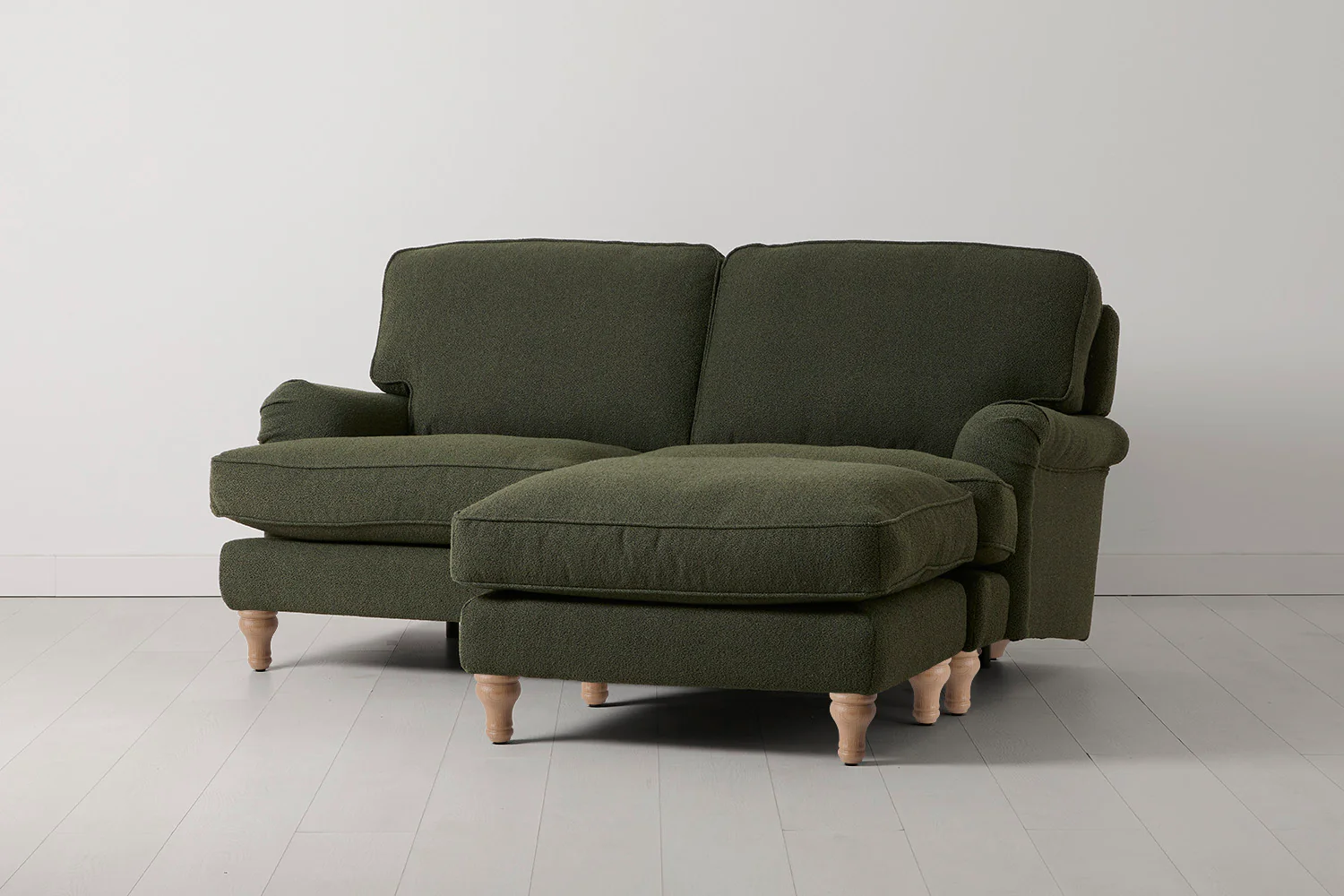 Model 15 2 Seater Sofa with Ottoman, Oak / Fern - Image 2