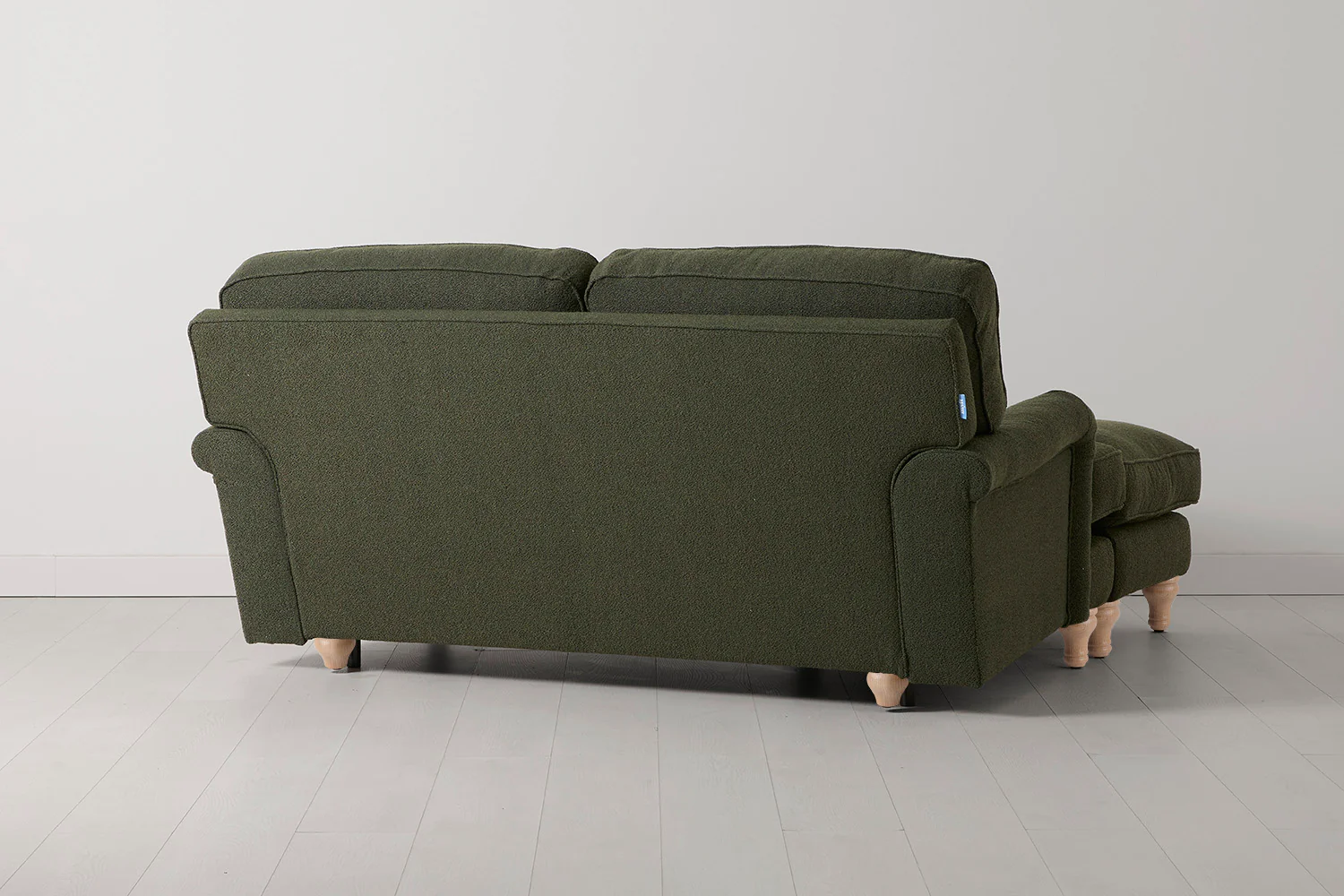 Model 15 2 Seater Sofa with Ottoman, Oak / Fern - Image 3