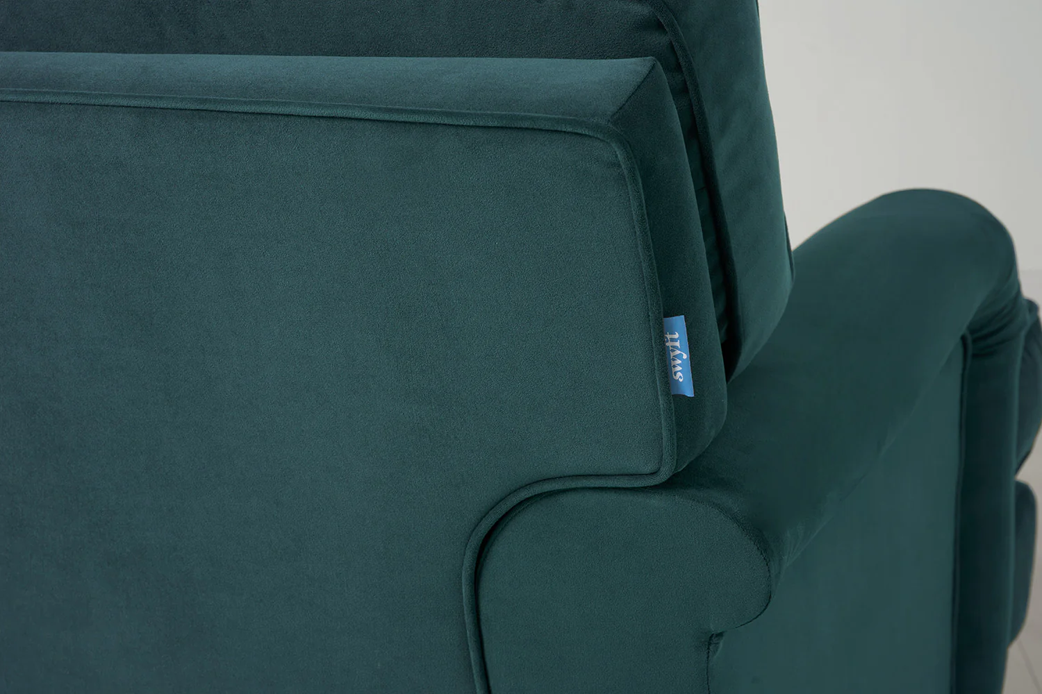 Model 15 2 Seater Sofa with Ottoman, Kingfisher - Image 5