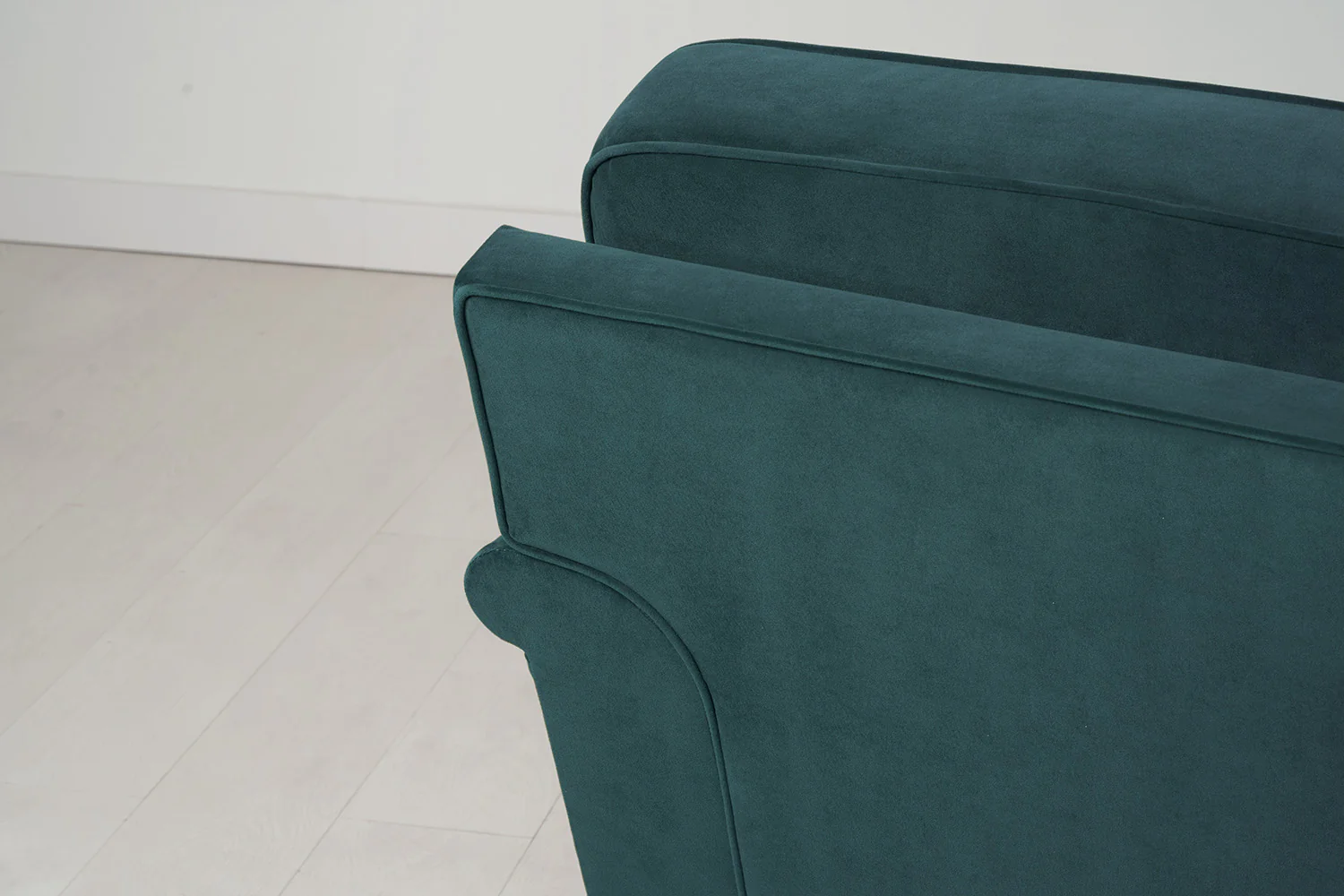 Model 15 2 Seater Sofa with Ottoman, Kingfisher - Image 9