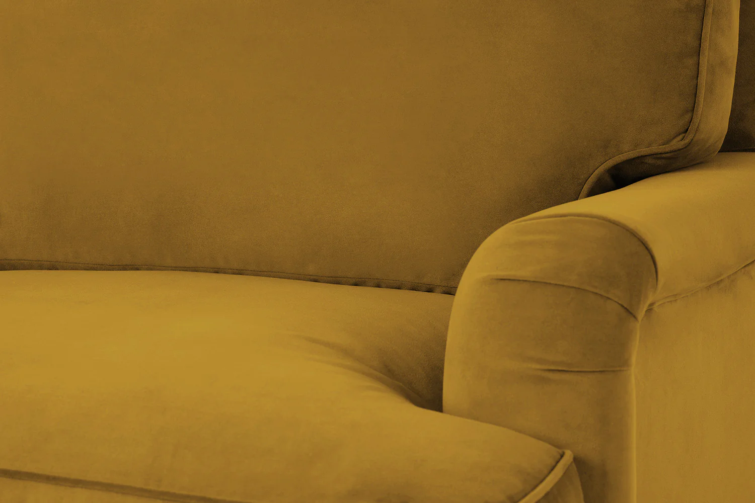 Model 15 2 Seater Sofa with Ottoman, Oak / Mustard - Image 4