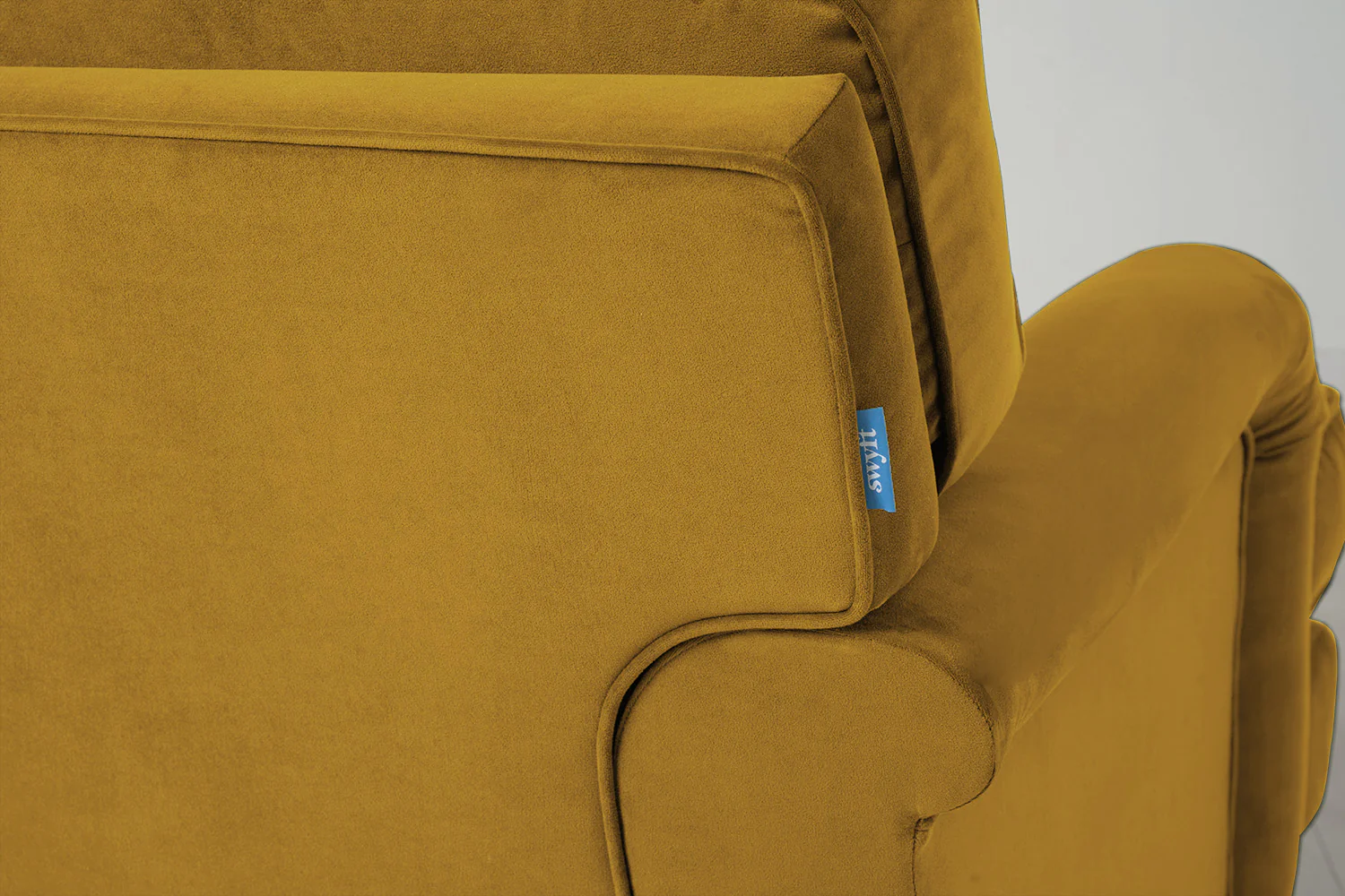 Model 15 2 Seater Sofa with Ottoman, Oak / Mustard - Image 5