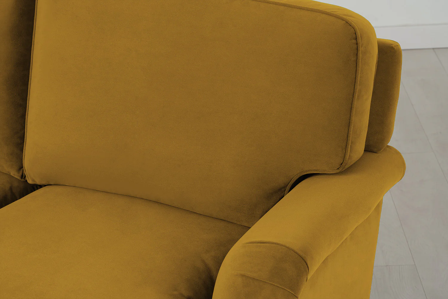 Model 15 2 Seater Sofa with Ottoman, Oak / Mustard - Image 7