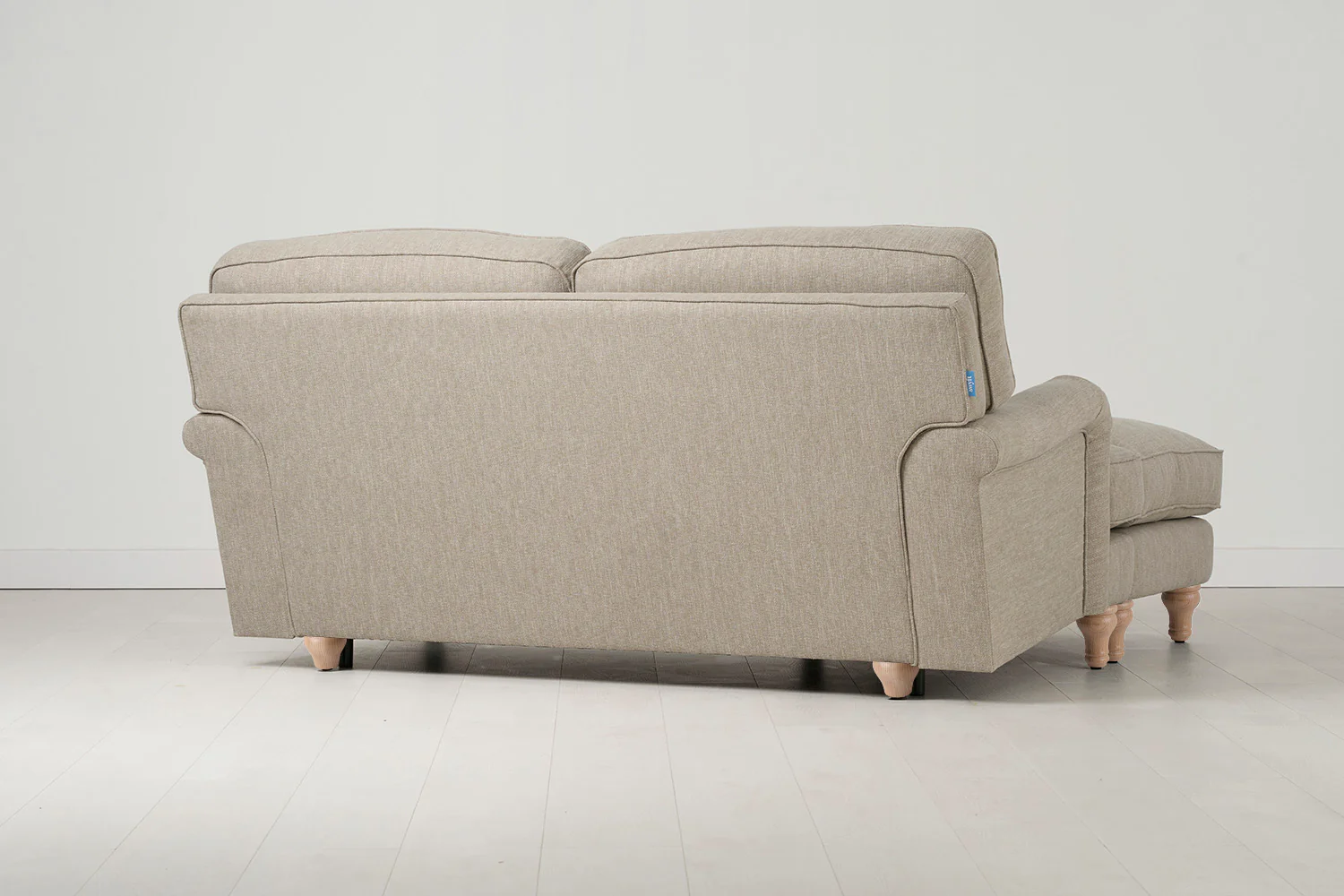 Model 15 2 Seater Sofa with Ottoman, Oak / Pumice - Image 3