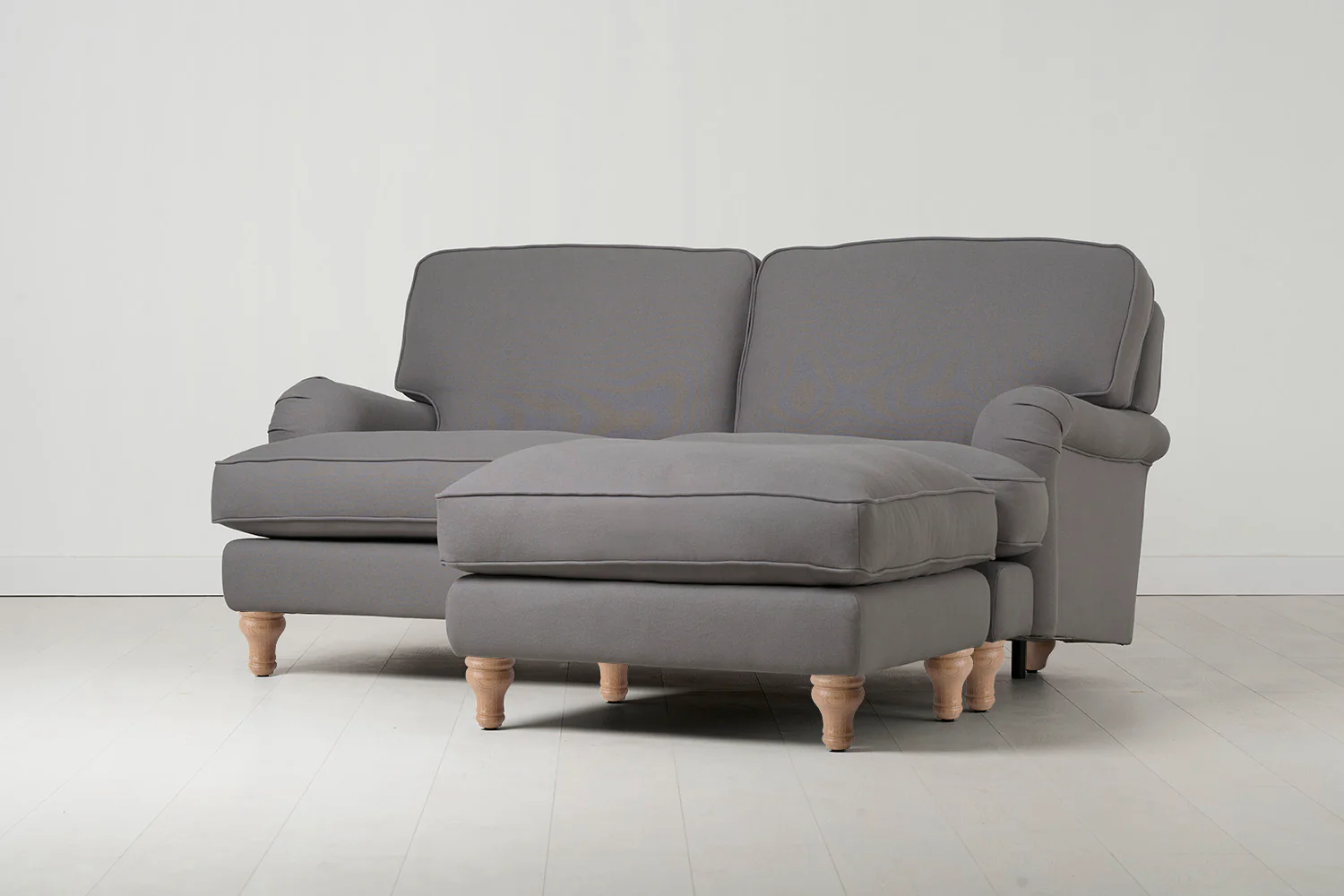 Model 15 2 Seater Sofa with Ottoman, Oak / Risso - Image 2