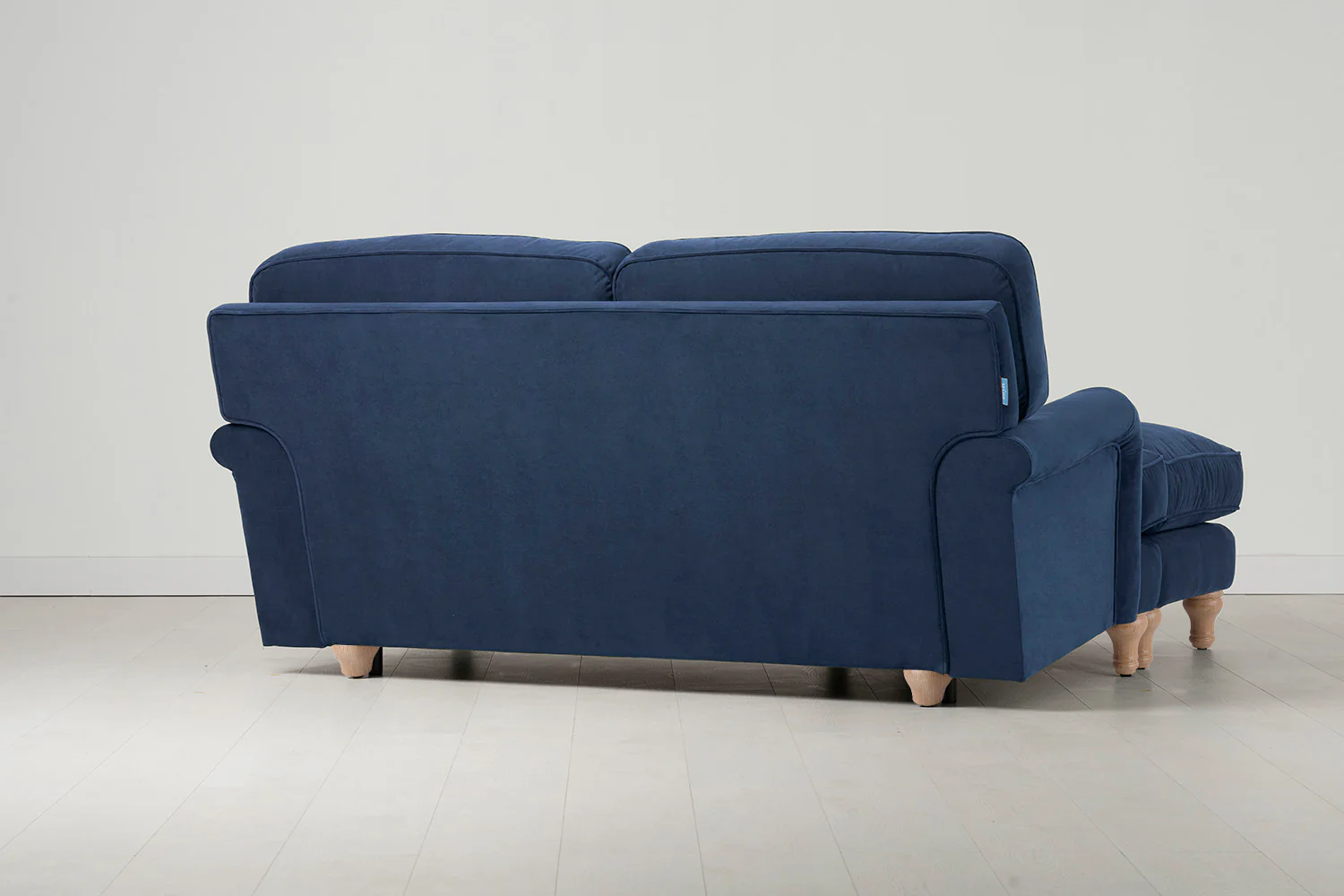 Model 15 2 Seater Sofa with Ottoman, Oak / Teal - Image 3