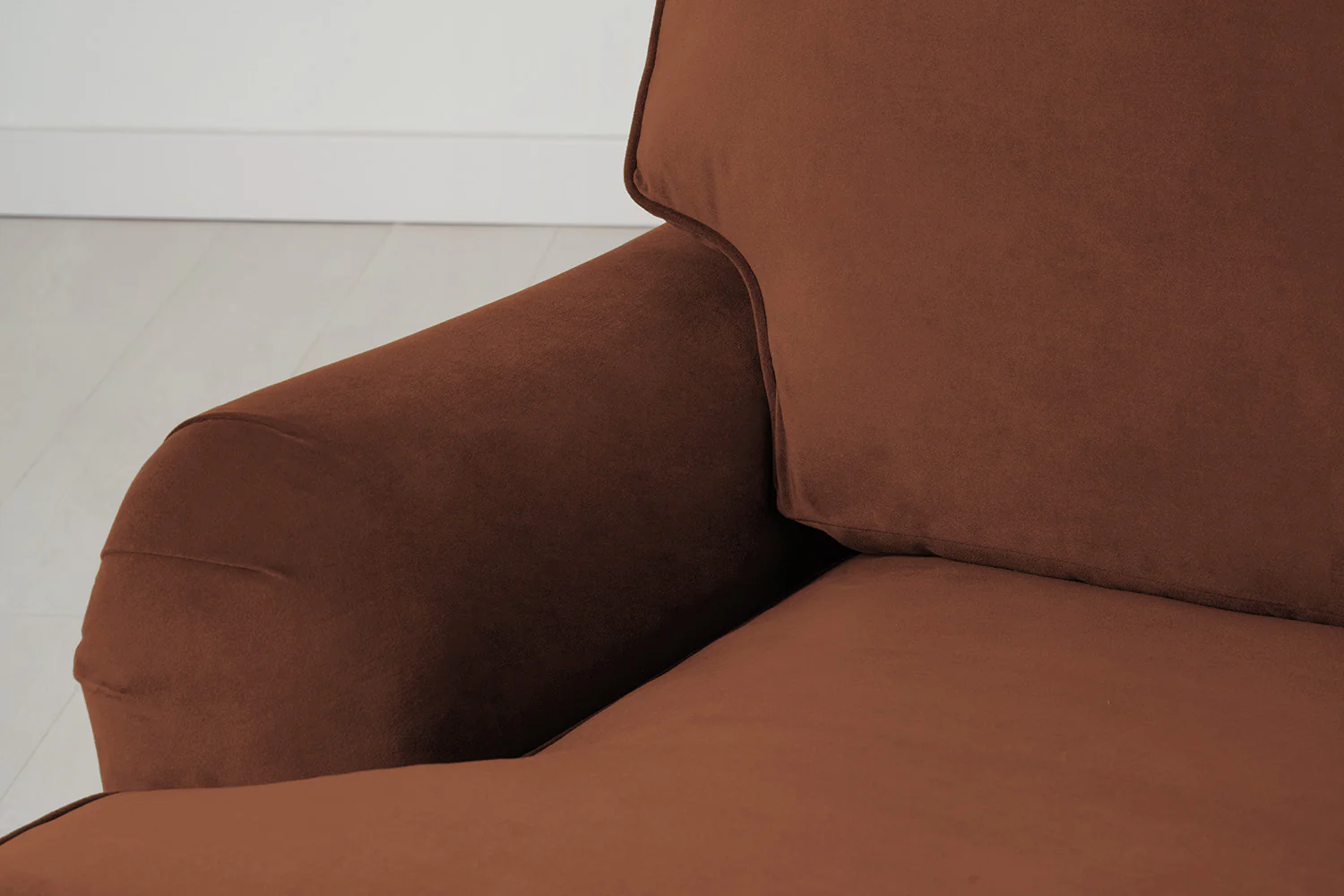Model 15 2 Seater Sofa with Ottoman, Umber - Image 4