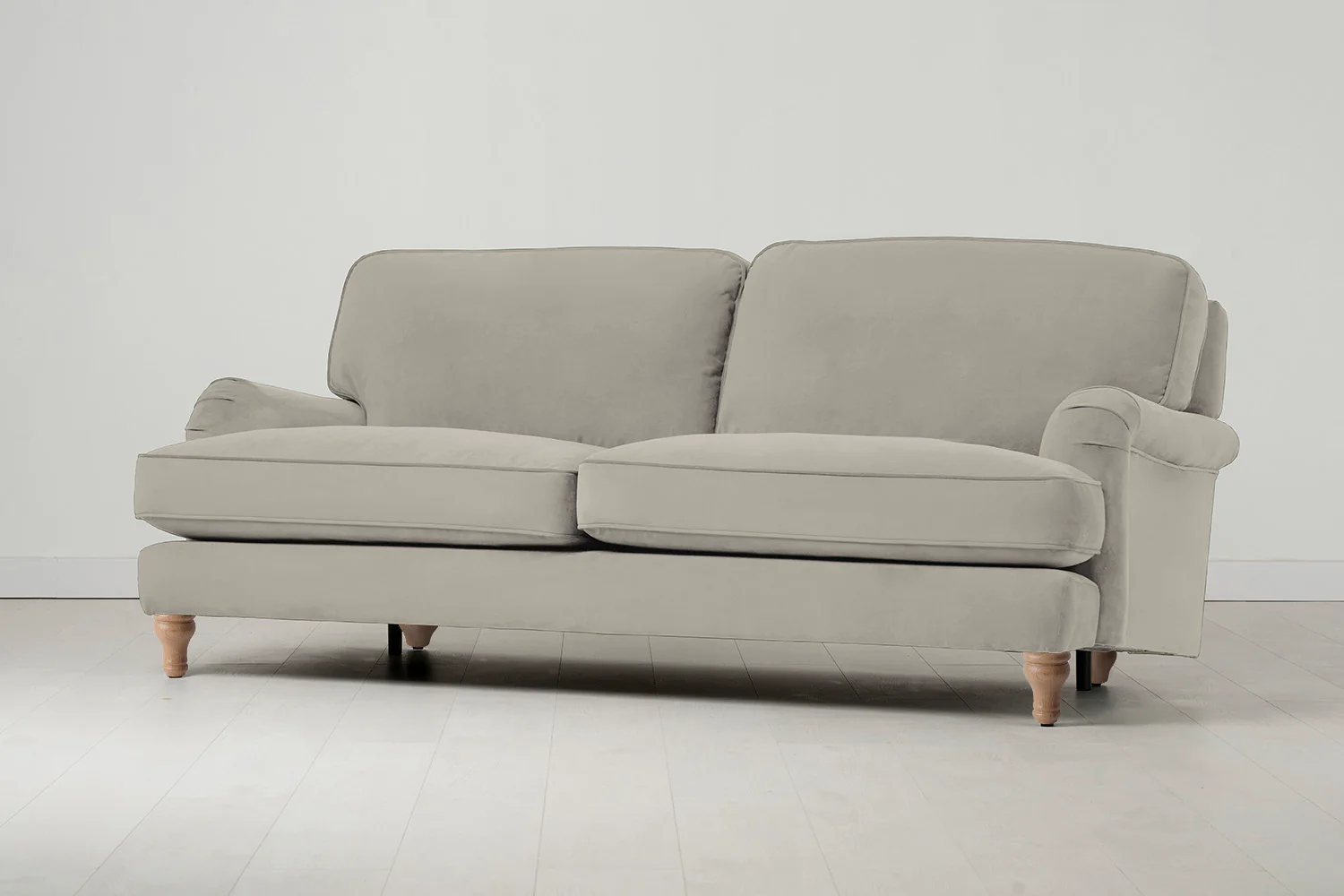Model 15 3 Seater Sofa, Oak / Bone - Image 2