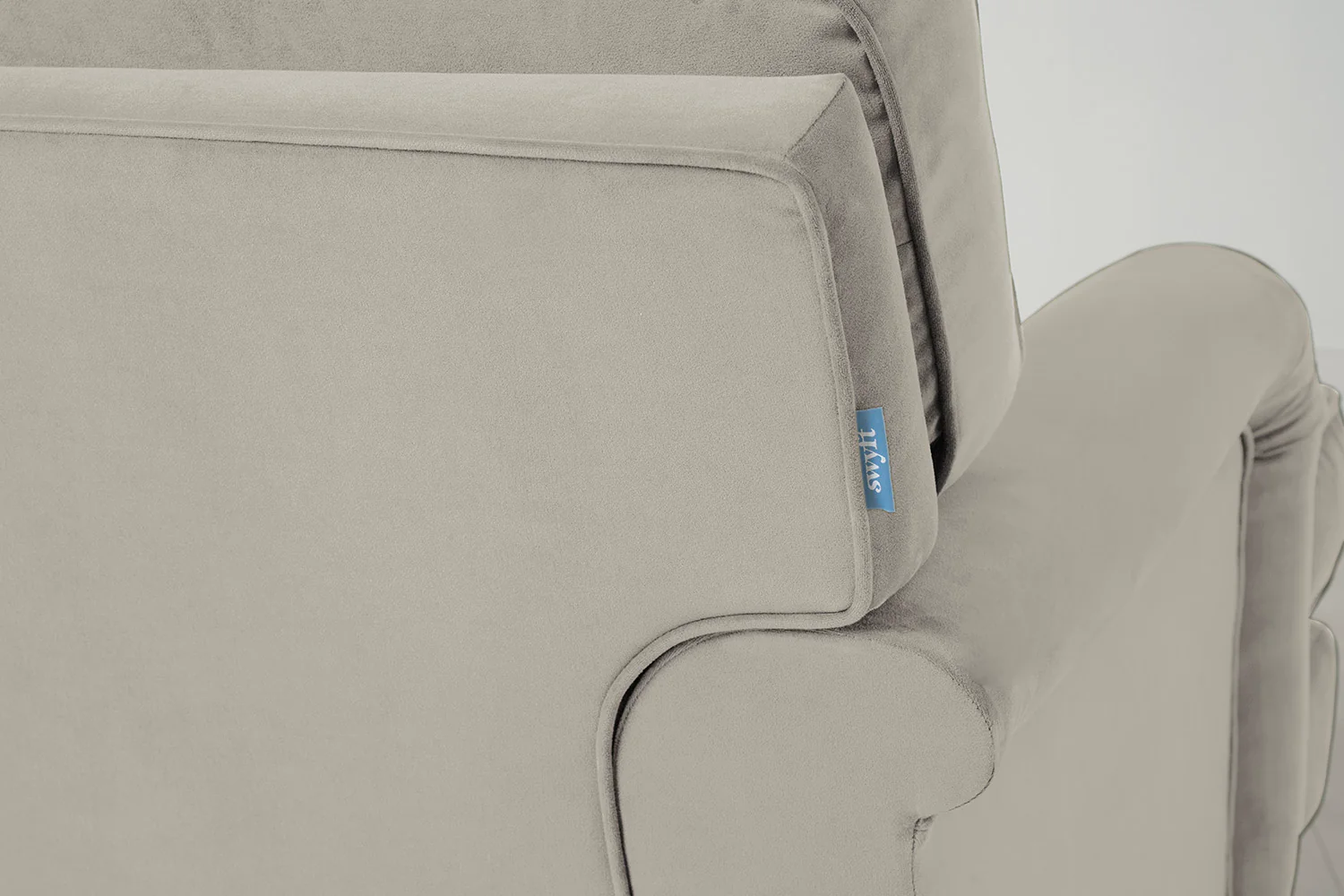 Model 15 3 Seater Sofa, Oak / Bone - Image 4