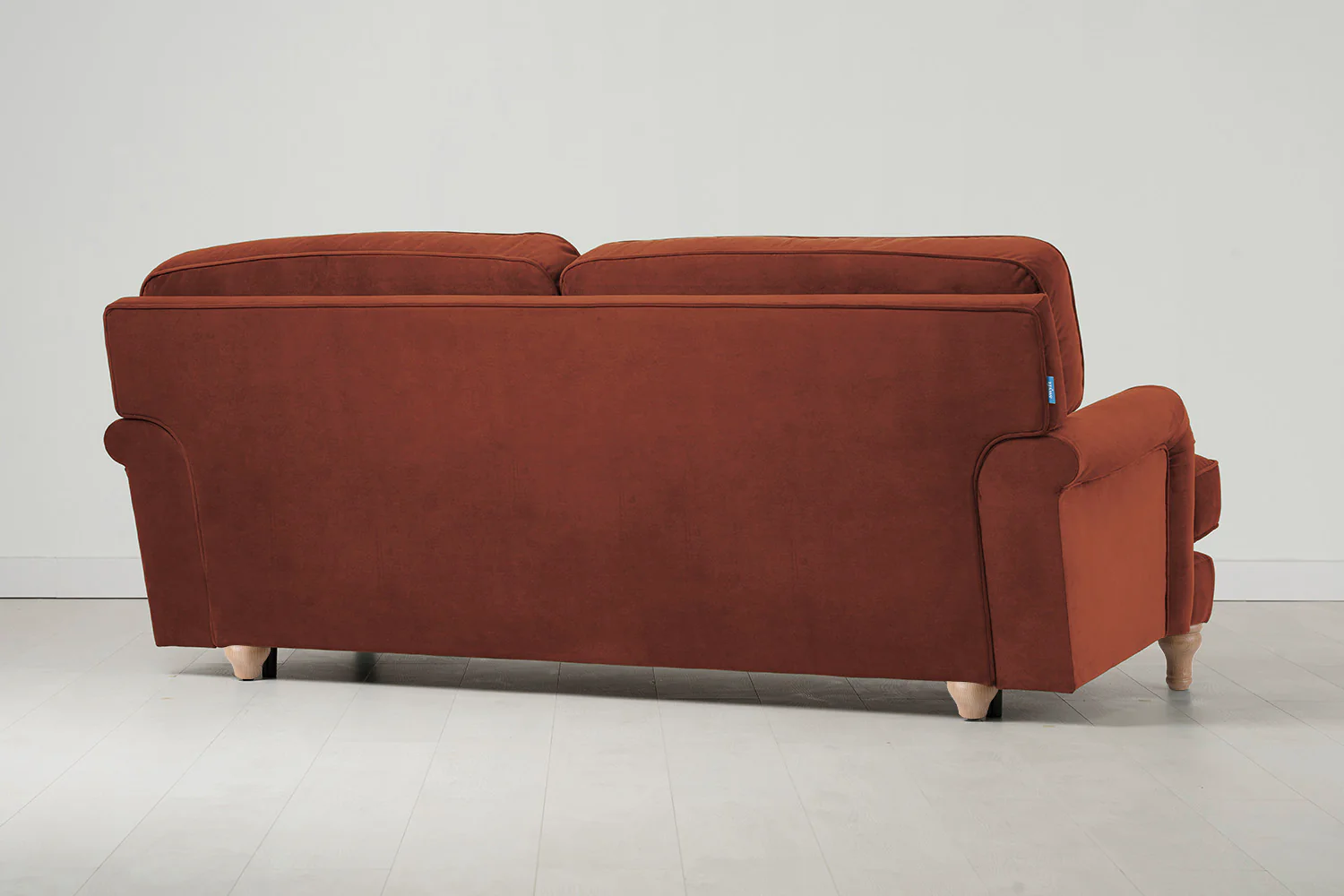 Model 15 3 Seater Sofa, Oak / Brick - Image 3
